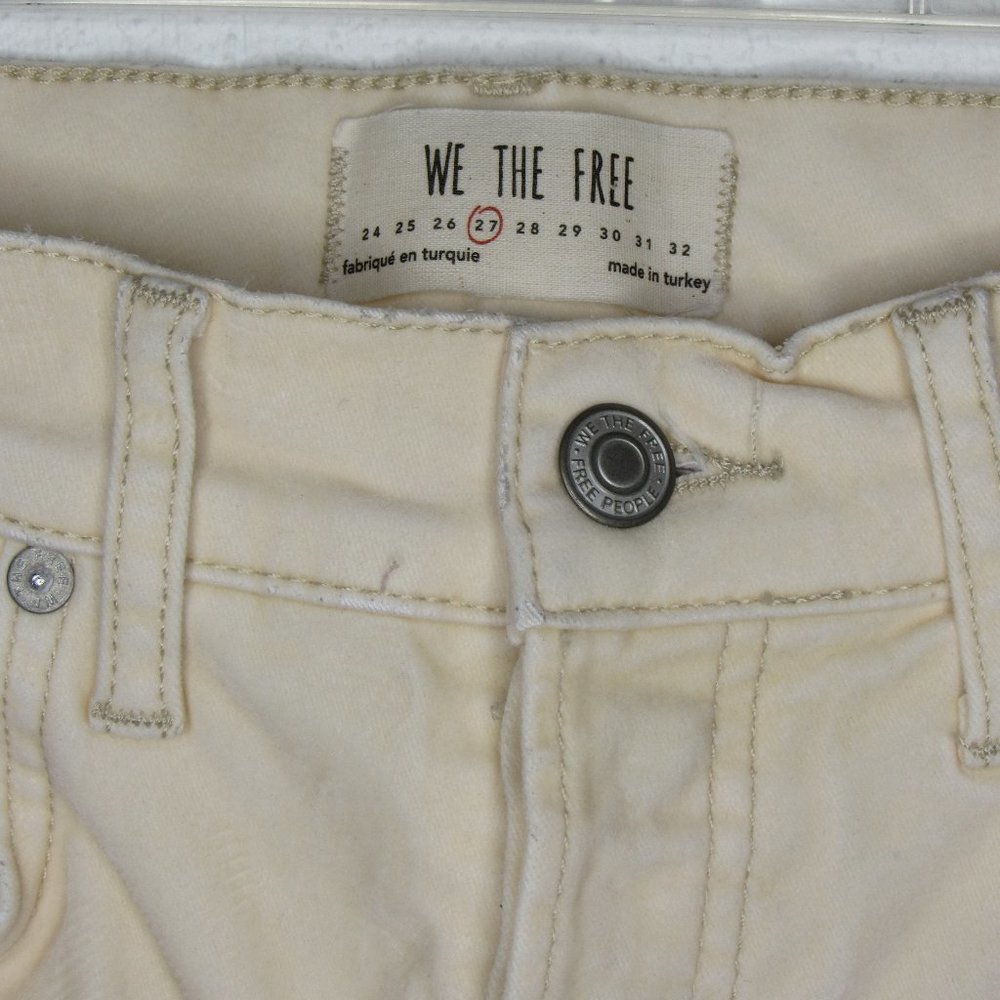 FREE PEOPLE Velvet Skinny Pants in Pearl Size 27